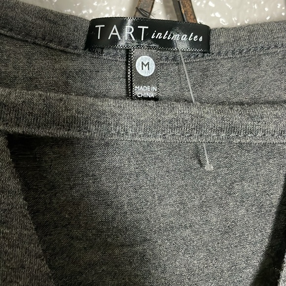 Women’s size medium gray TART INTIMATES "Save Water Drink Rosé" Mindy Shirt - Picture 3 of 5